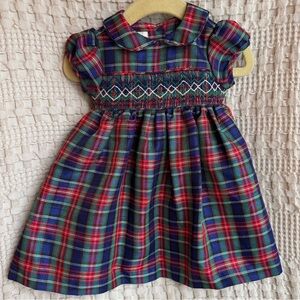 Laura Ashley Plaid Dress - Red, Blue, Green